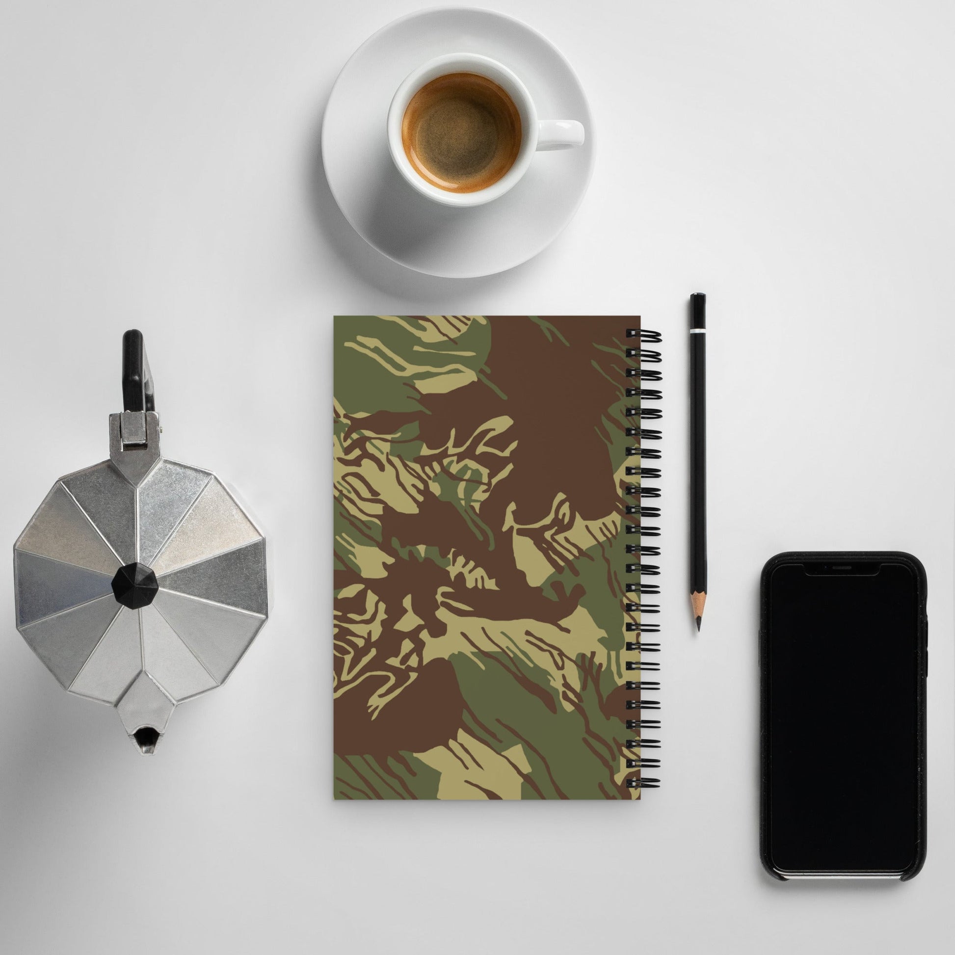 Rhodesian Brushstroke CAMO Spiral notebook - Notebooks