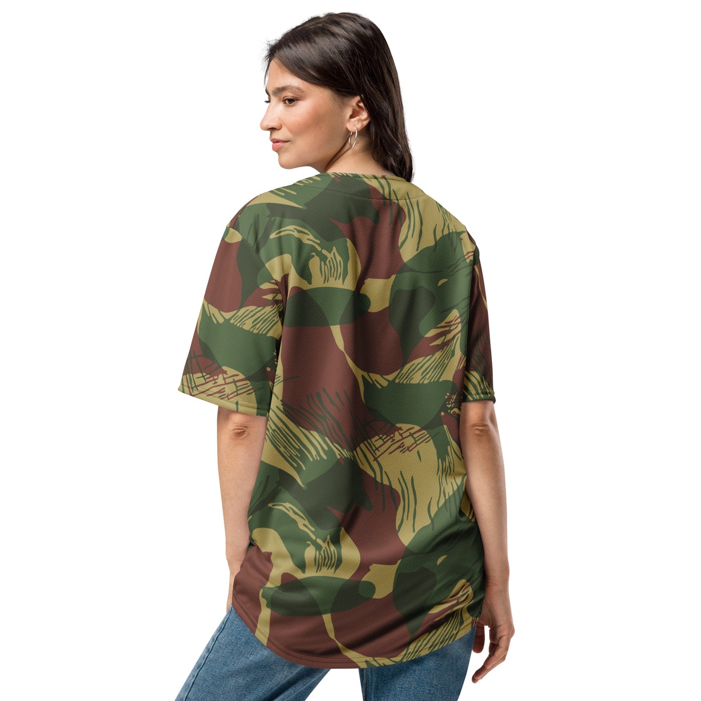 Rhodesian Brushstroke Sunburst CAMO baseball jersey - Baseball Jerseys