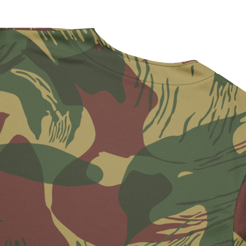 Brushstroke Sunburst Rhodesian CAMO Unisex Baseball Jersey