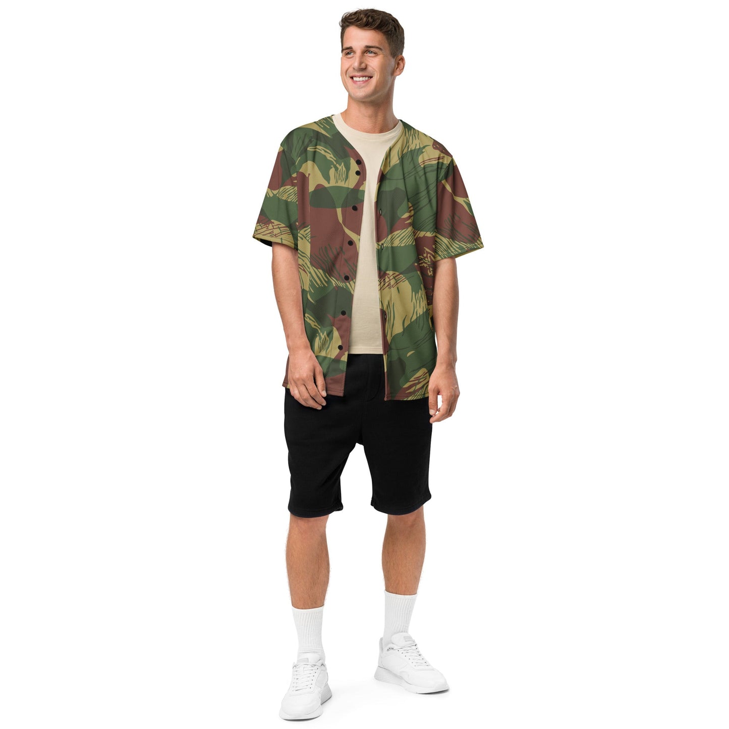Rhodesian Brushstroke Sunburst CAMO baseball jersey - Baseball Jerseys