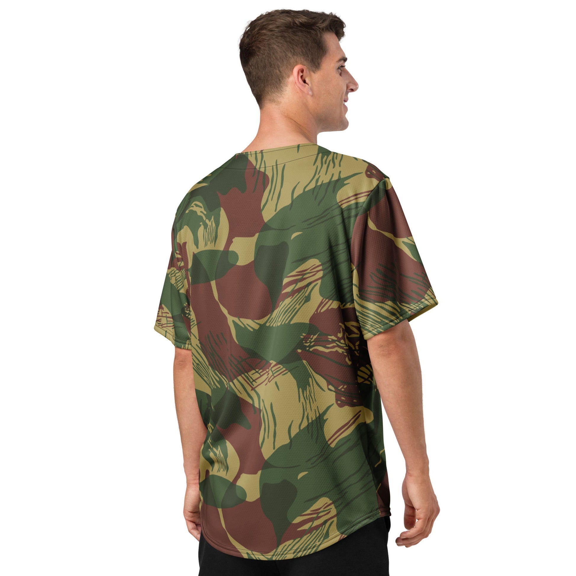 Rhodesian Brushstroke Sunburst CAMO baseball jersey - Baseball Jerseys