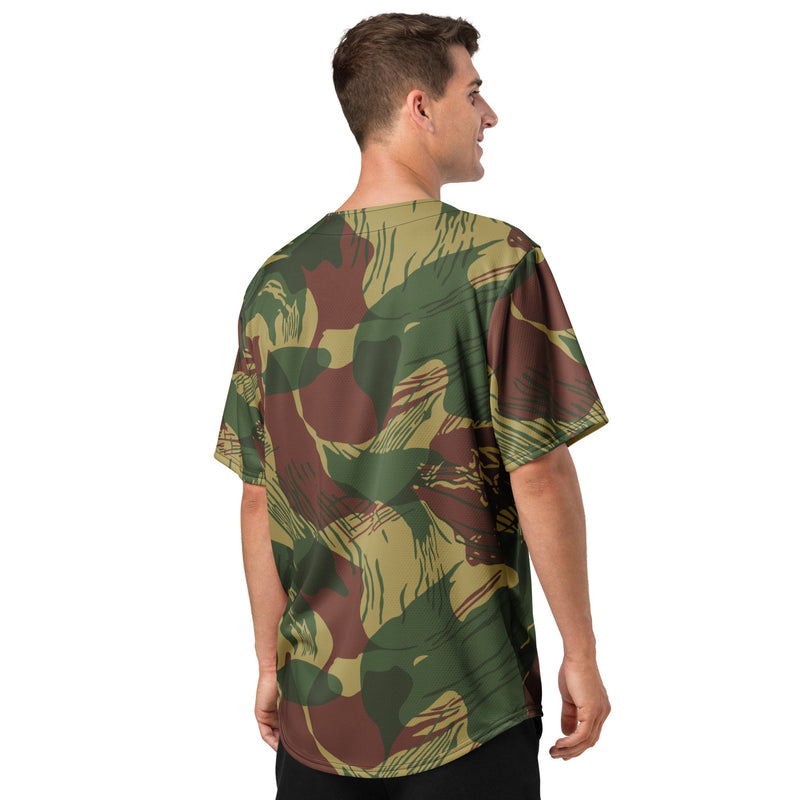 Brushstroke Sunburst Rhodesian CAMO Unisex Baseball Jersey