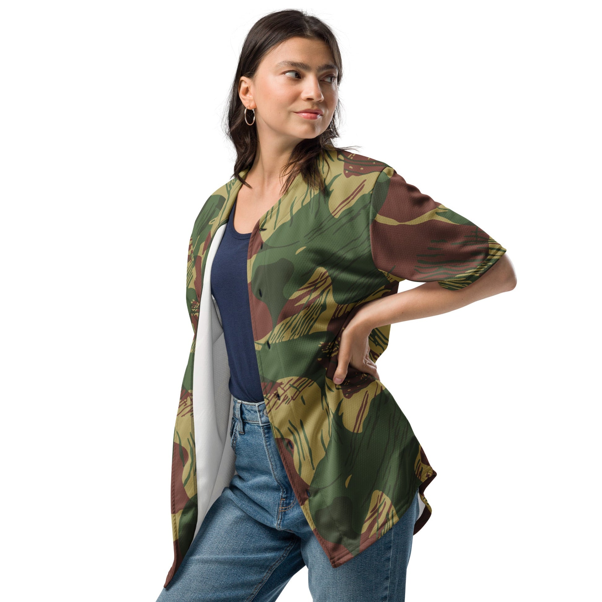 Rhodesian Brushstroke Sunburst CAMO baseball jersey - Baseball Jerseys