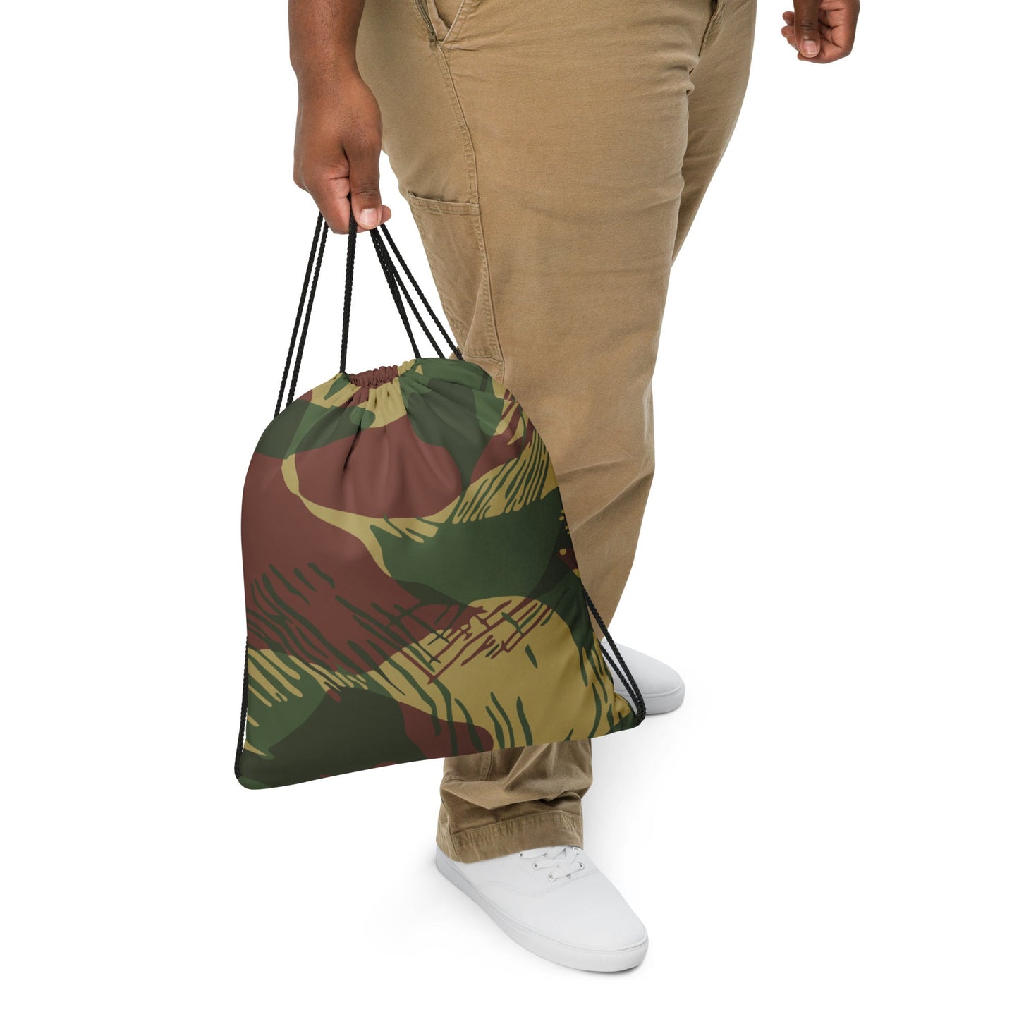 Rhodesian Brushstroke Sunburst CAMO Drawstring Bag - Bags