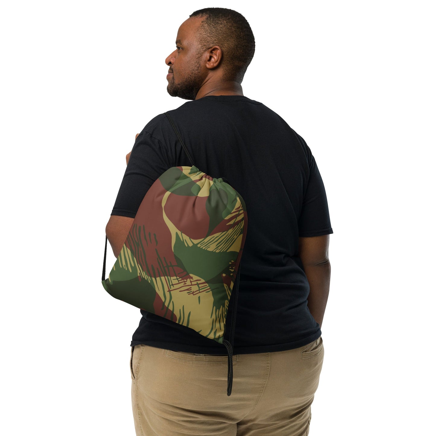 Rhodesian Brushstroke Sunburst CAMO Drawstring Bag - Bags