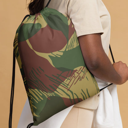 Rhodesian Brushstroke Sunburst CAMO Drawstring Bag - Bags
