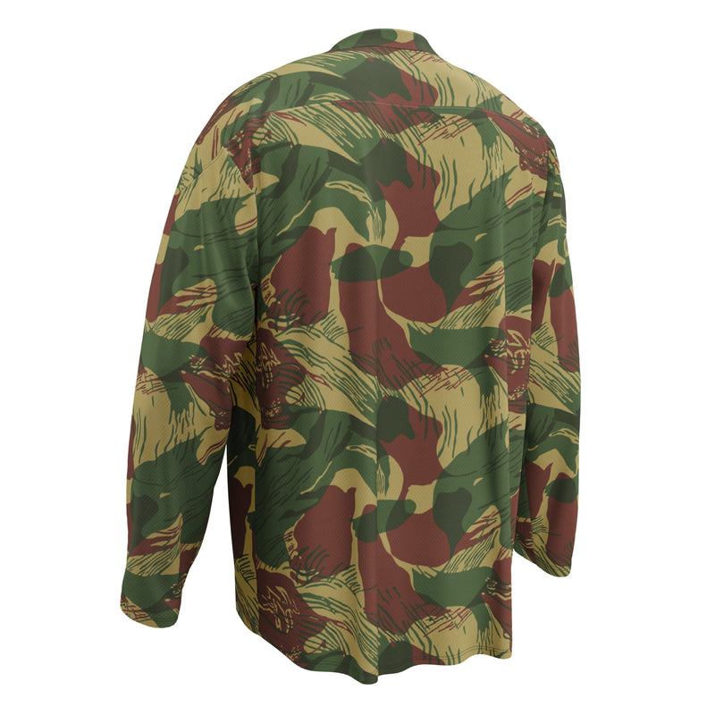 Brushstroke Sunburst Rhodesian CAMO Unisex Hockey Fan Jersey
