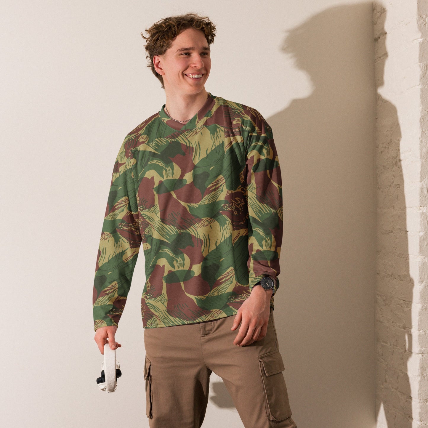 Rhodesian Brushstroke Sunburst CAMO hockey fan jersey - Hockey Jerseys