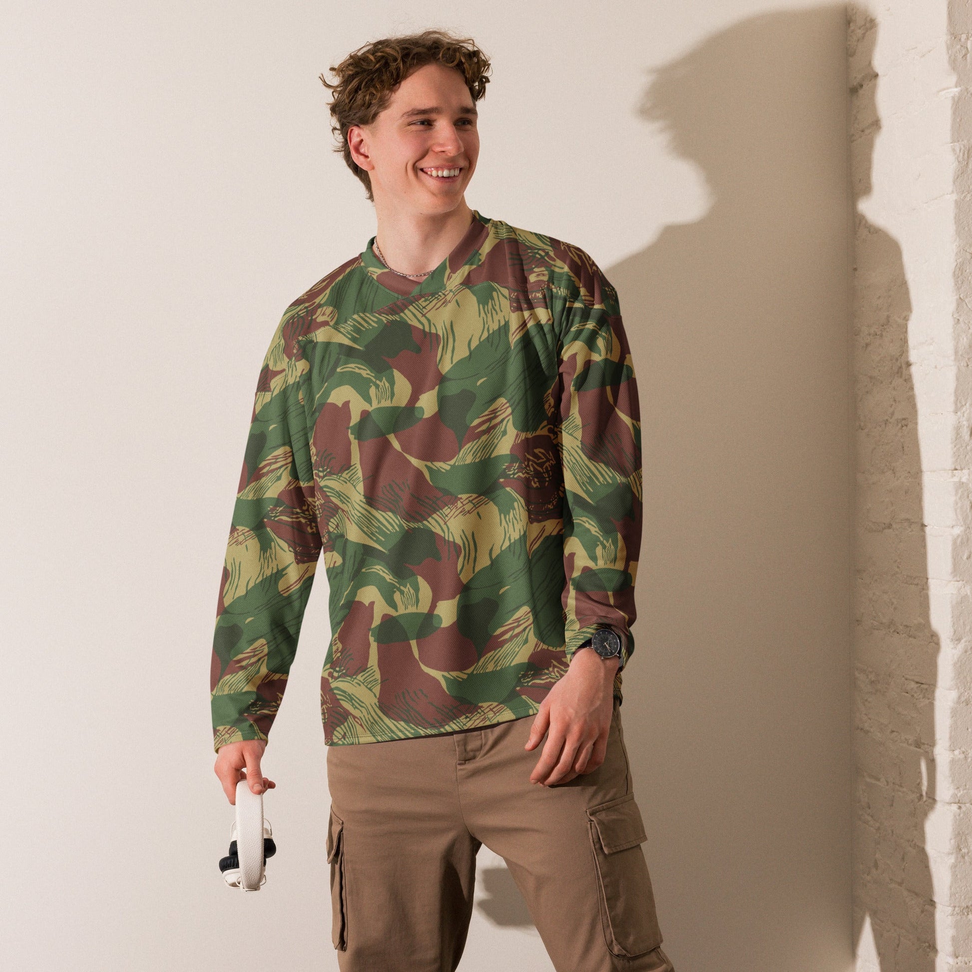 Rhodesian Brushstroke Sunburst CAMO hockey fan jersey - Hockey Jerseys