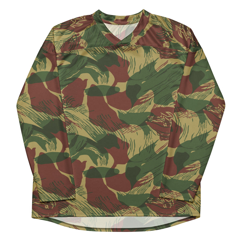 Brushstroke Sunburst Rhodesian CAMO Unisex Hockey Fan Jersey