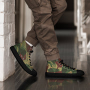 Brushstroke Sunburst Rhodesian CAMO Mens High-Top Canvas Shoes - 5