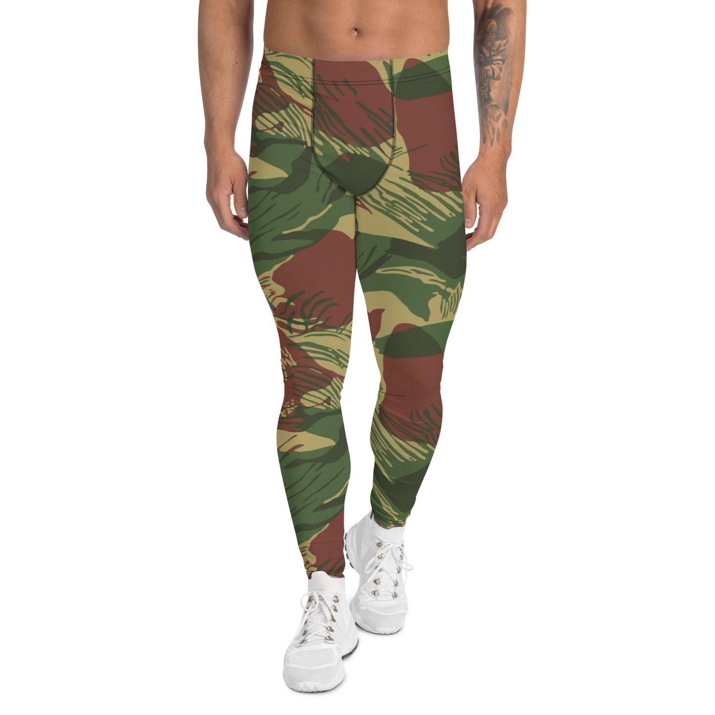 Rhodesian Brushstroke Sunburst CAMO Mens Leggings - XS