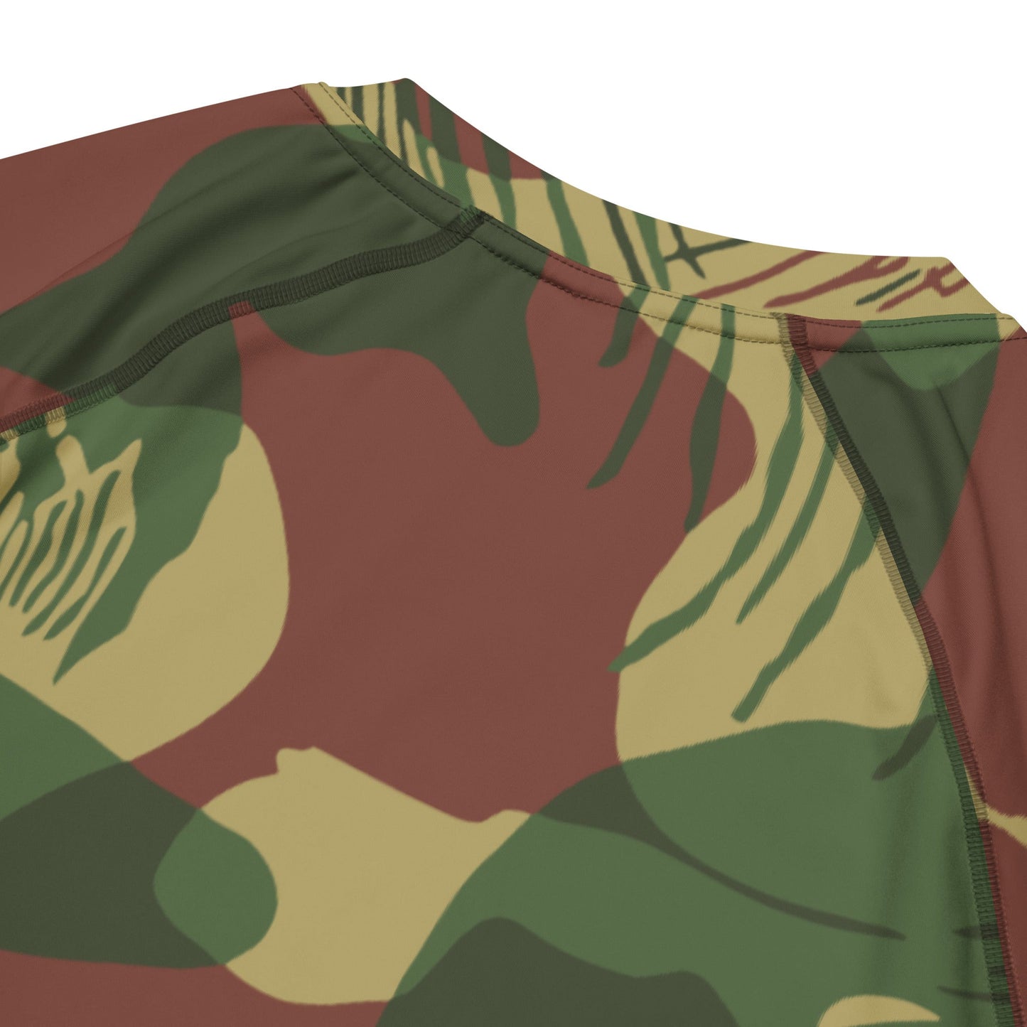 Rhodesian Brushstroke Sunburst CAMO Mens Short-Sleeve Rash Guard - Short-sleeve Guards