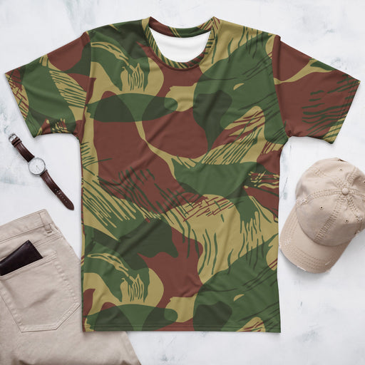 Brushstroke Sunburst Rhodesian CAMO Mens T-Shirt - XS