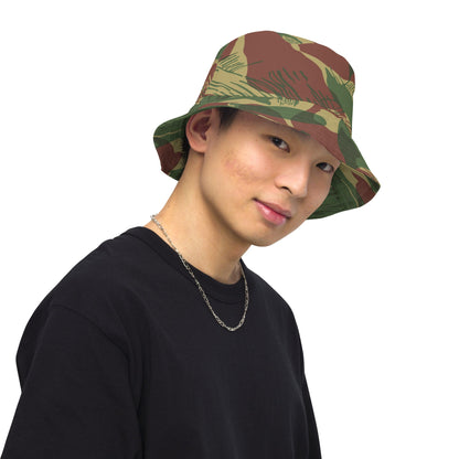 Rhodesian Brushstroke Sunburst CAMO Reversible Bucket Hat