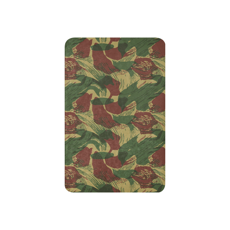 Brushstroke Sunburst Rhodesian CAMO Sherpa Blanket