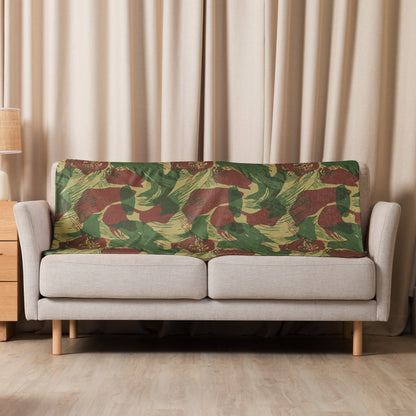 Rhodesian Brushstroke Sunburst CAMO Sherpa blanket - Blankets