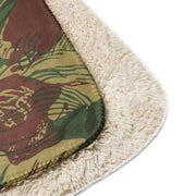 Brushstroke Sunburst Rhodesian CAMO Sherpa Blanket