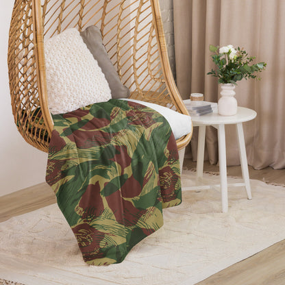 Rhodesian Brushstroke Sunburst CAMO Sherpa blanket - Blankets