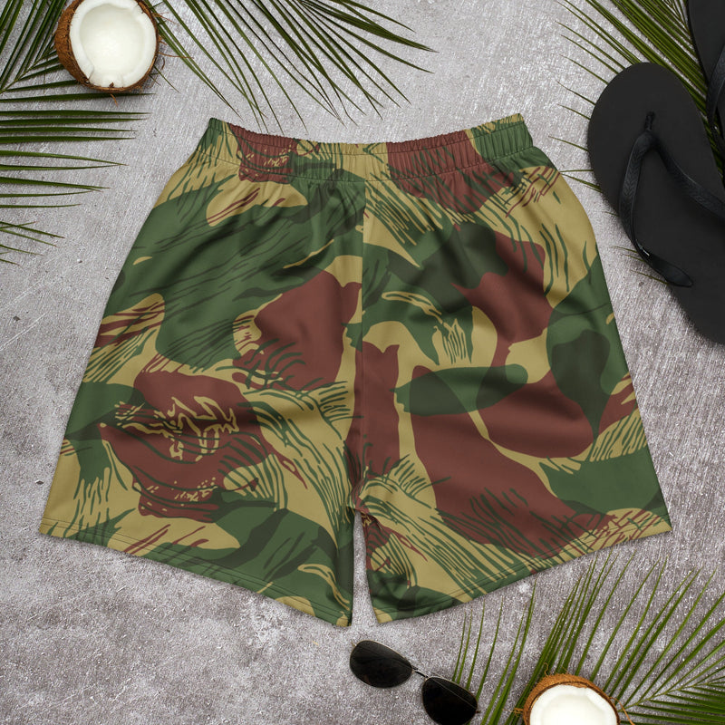 Brushstroke Sunburst Rhodesian CAMO Unisex Athletic Long Shorts