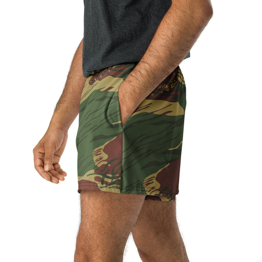 Brushstroke Sunburst Rhodesian CAMO Unisex Athletic Shorts - XS