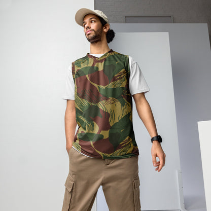 Rhodesian Brushstroke Sunburst CAMO unisex basketball jersey - 2XS - Basketball Jerseys