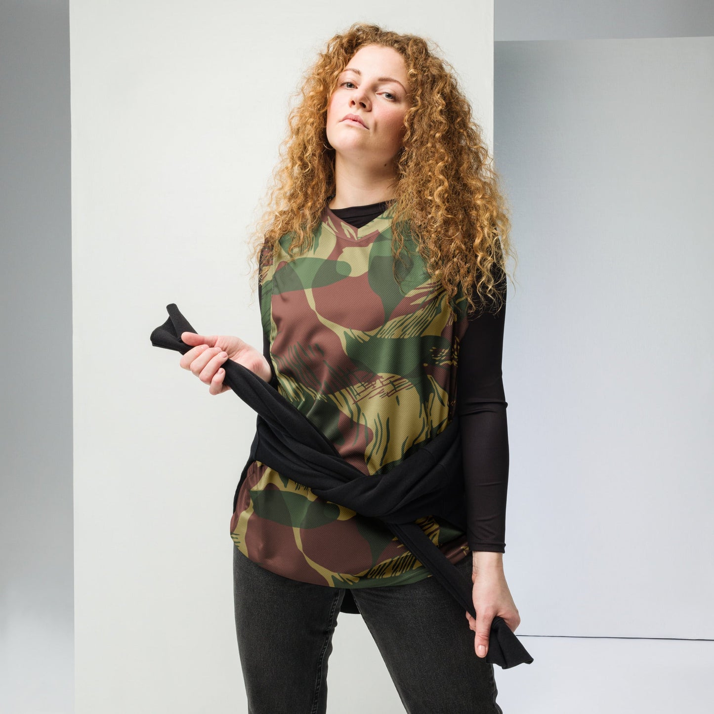 Rhodesian Brushstroke Sunburst CAMO unisex basketball jersey - Basketball Jerseys