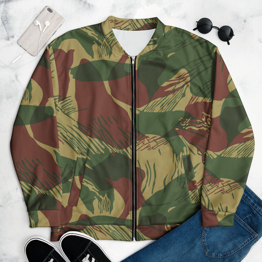 Rhodesian Brushstroke Sunburst CAMO Unisex Bomber Jacket - Jackets