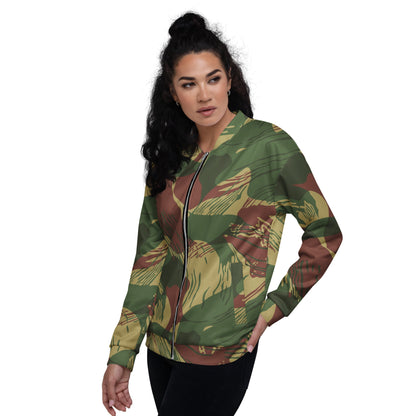 Rhodesian Brushstroke Sunburst CAMO Unisex Bomber Jacket - Jackets
