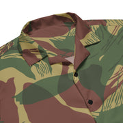 Brushstroke Sunburst Rhodesian CAMO Unisex Short-Sleeve Button Shirt - Button-Up