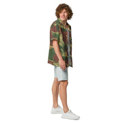 Brushstroke Sunburst Rhodesian CAMO Unisex Short-Sleeve Button Shirt - Button-Up
