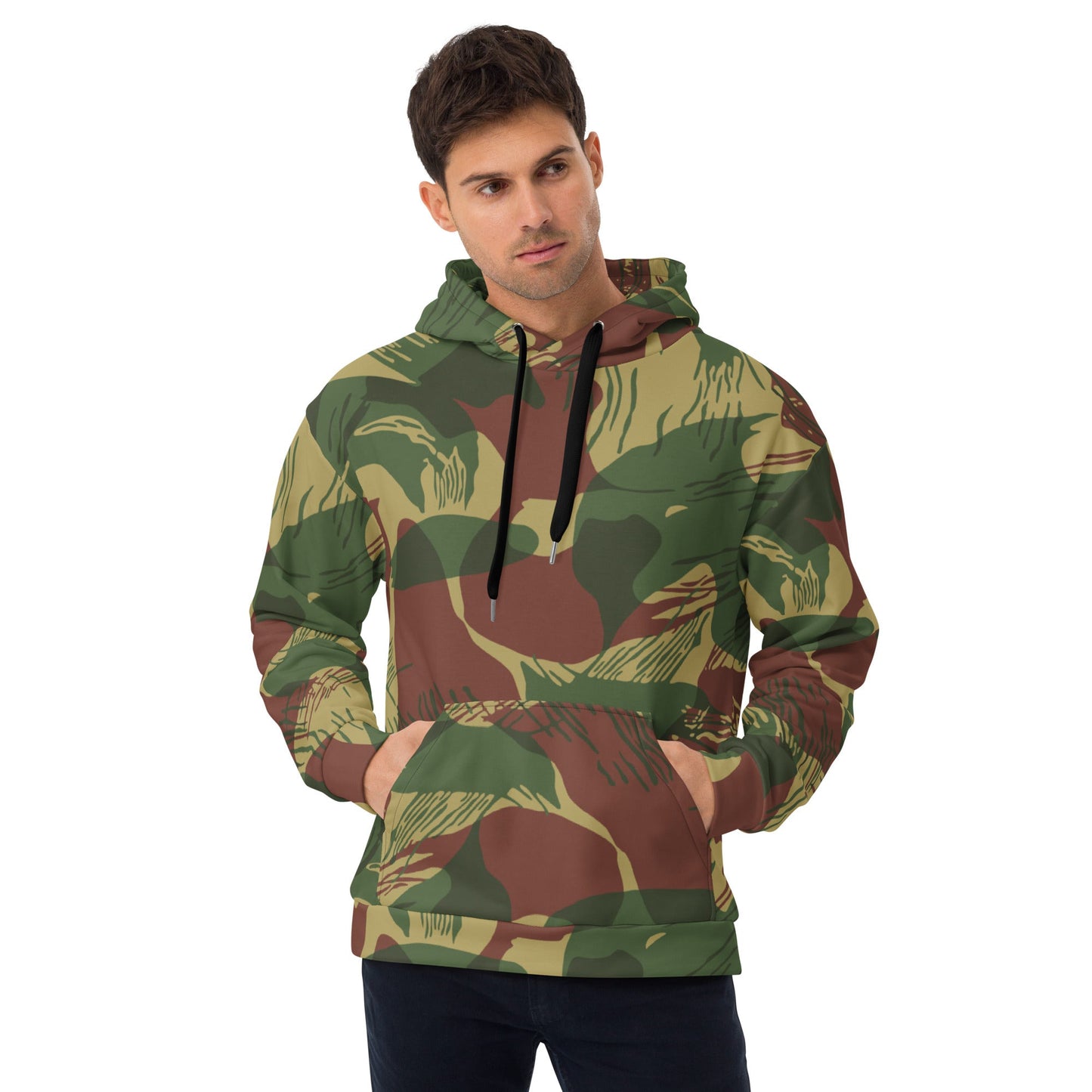 Rhodesian Brushstroke Sunburst CAMO Unisex Hoodie - 2XS - Hoodies