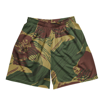 Rhodesian Brushstroke Sunburst CAMO Unisex mesh shorts - 2XS - Mesh Shorts