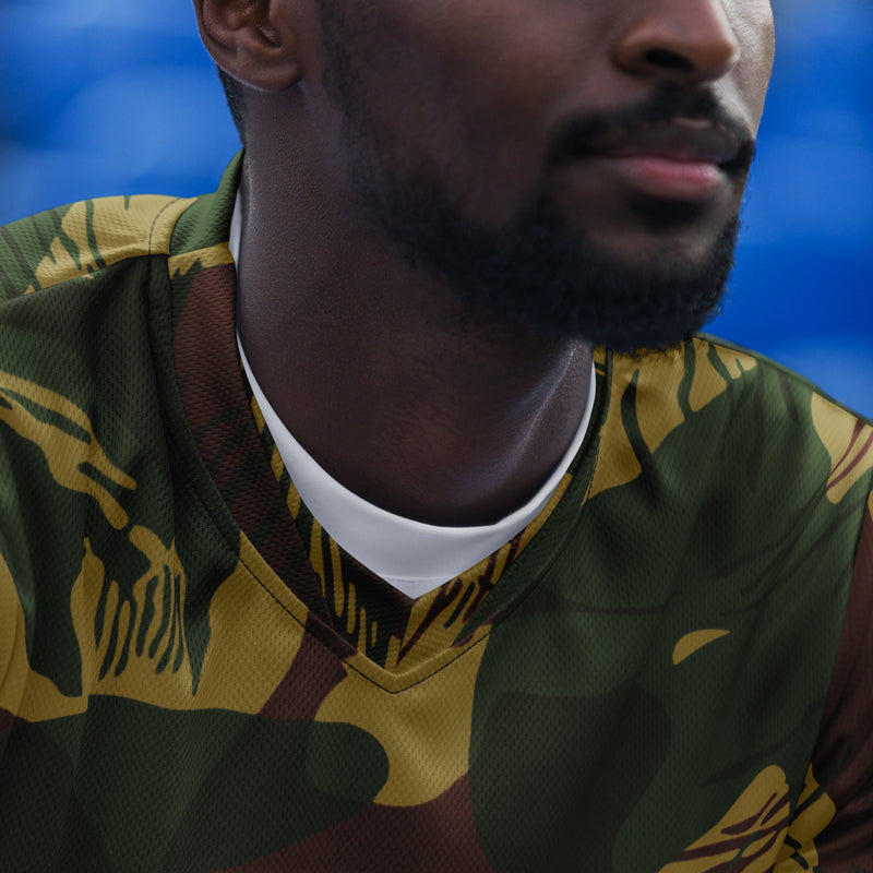 Brushstroke Sunburst Rhodesian CAMO Unisex Sports Jersey
