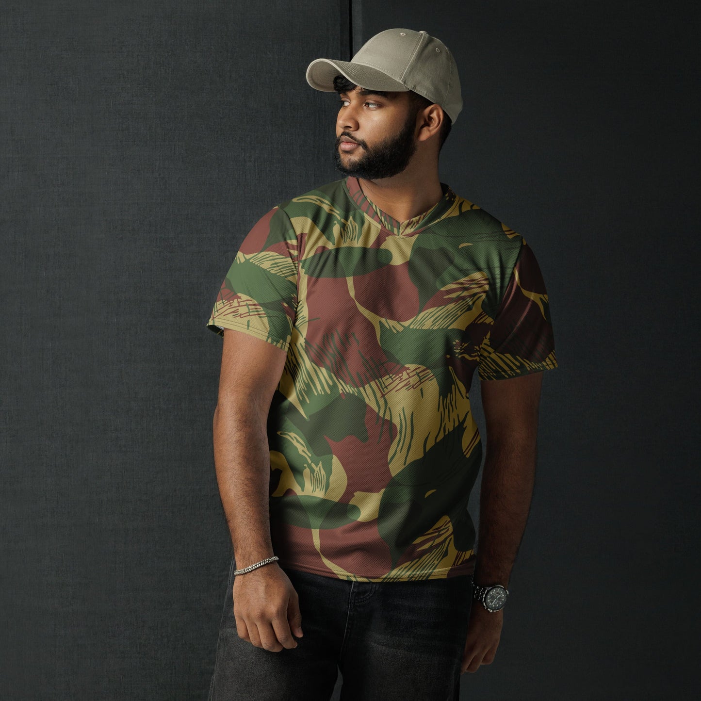 Rhodesian Brushstroke Sunburst CAMO unisex sports jersey - Sports Jerseys