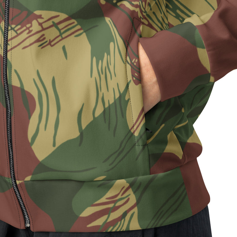 Brushstroke Sunburst Rhodesian CAMO Unisex Track Jacket