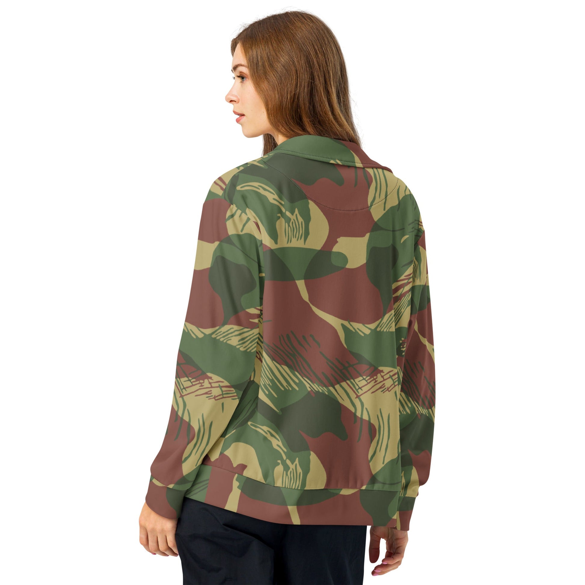 Rhodesian Brushstroke Sunburst CAMO Unisex track jacket - Track Jackets