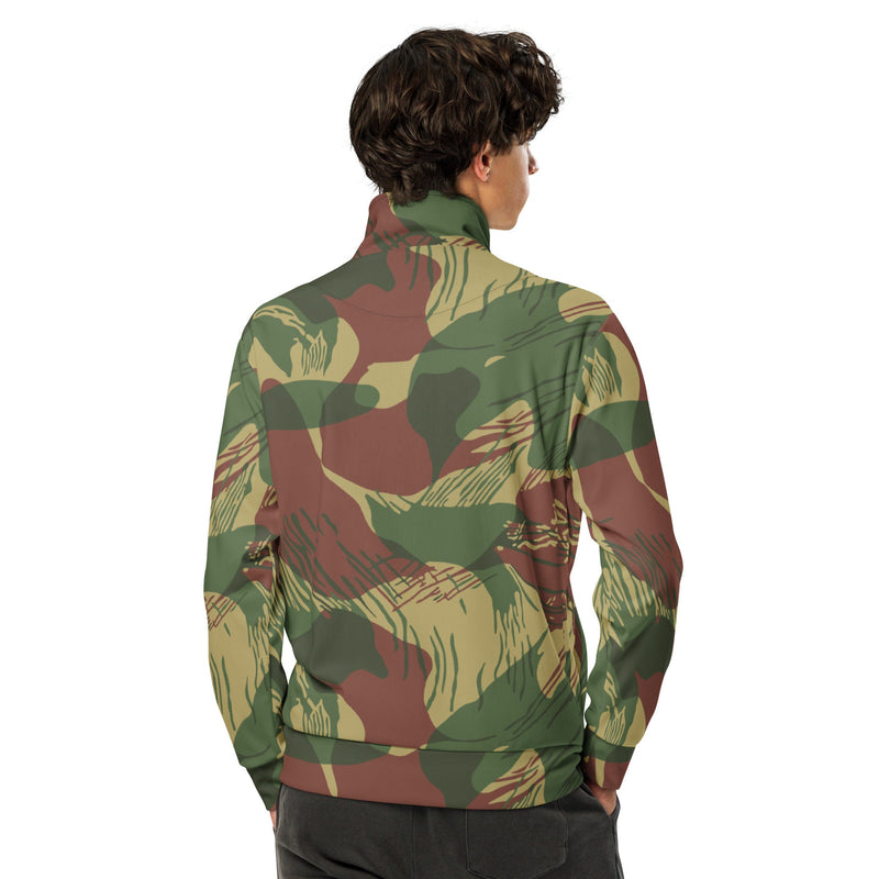 Brushstroke Sunburst Rhodesian CAMO Unisex Track Jacket