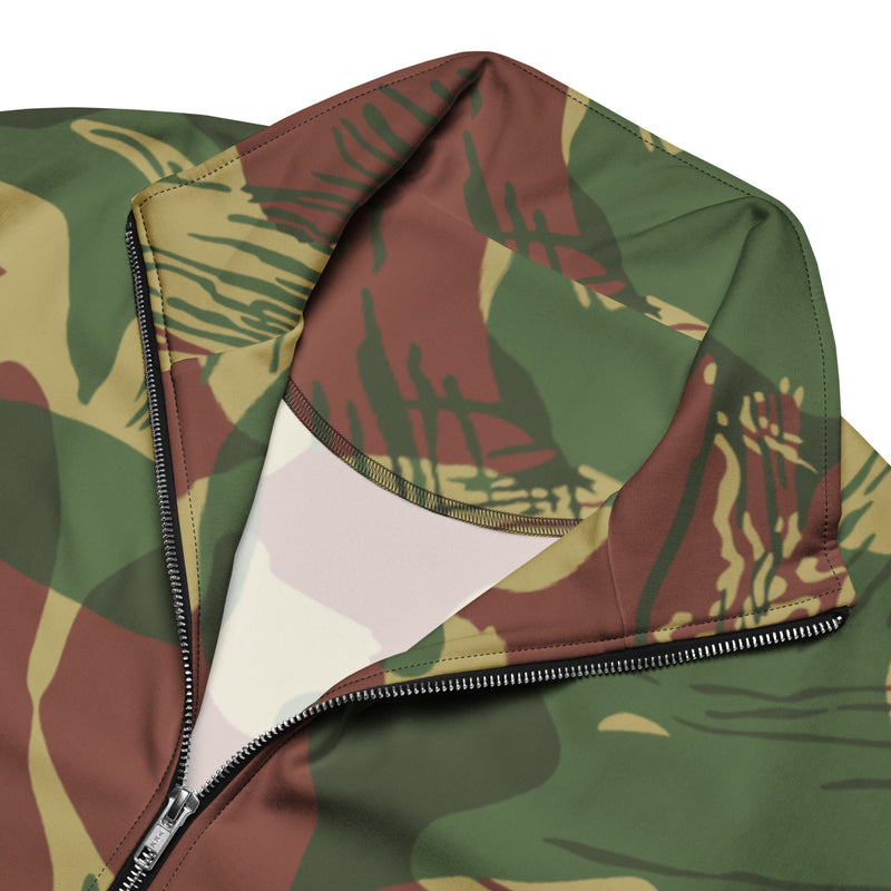 Brushstroke Sunburst Rhodesian CAMO Unisex Track Jacket