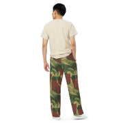 Brushstroke Sunburst Rhodesian CAMO Unisex Wide-Leg Leisure Pants