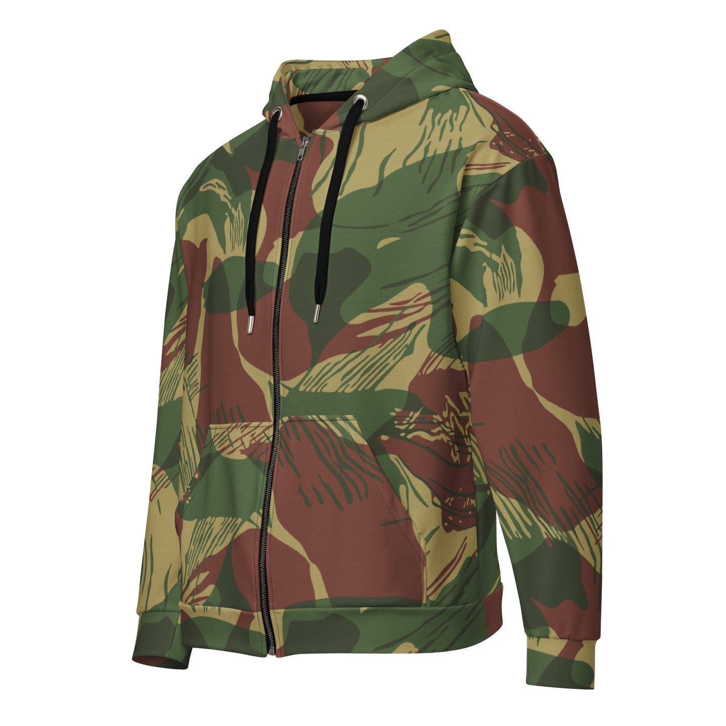 Rhodesian Brushstroke Sunburst CAMO Unisex zip hoodie - Zip Hoodies