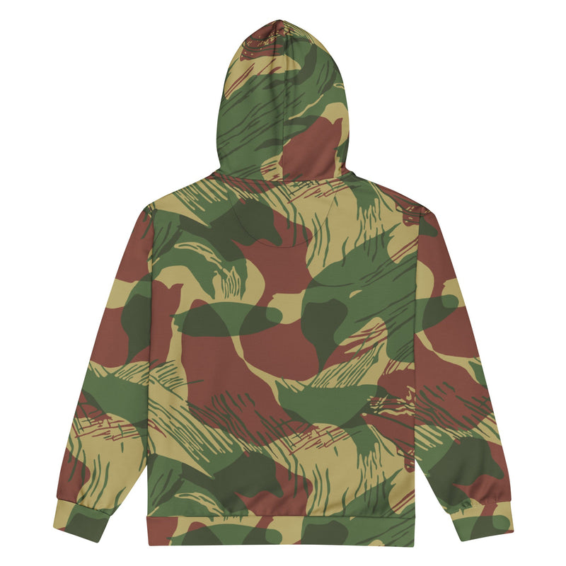 Brushstroke Sunburst Rhodesian CAMO Unisex Zip Hoodie