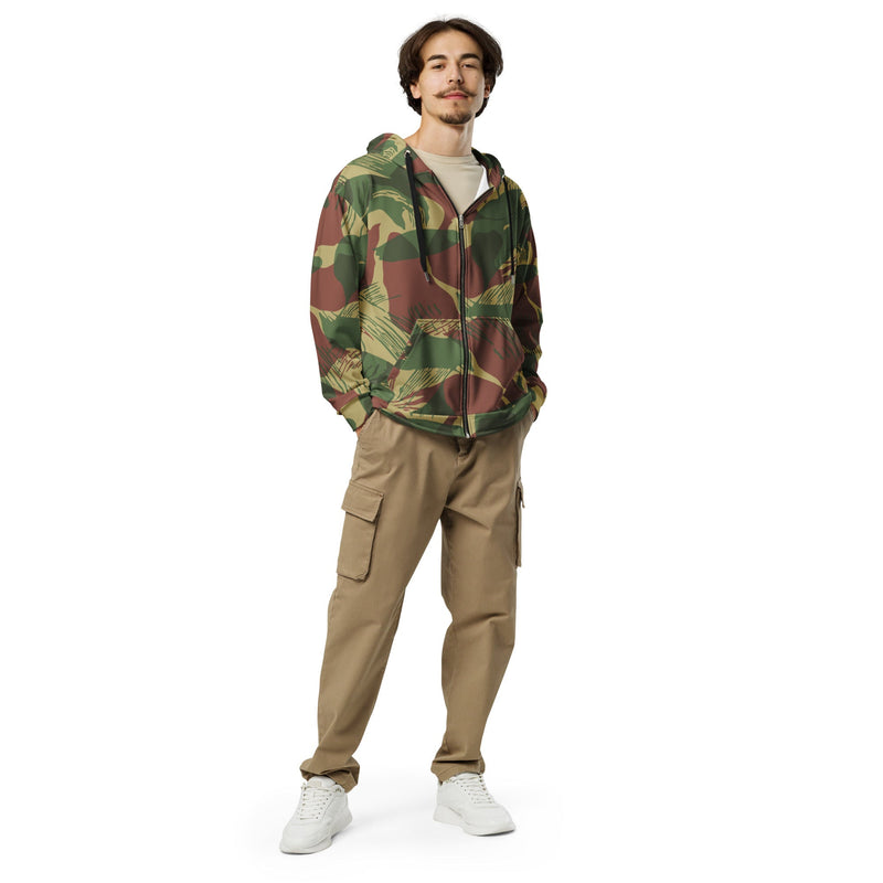 Brushstroke Sunburst Rhodesian CAMO Unisex Zip Hoodie