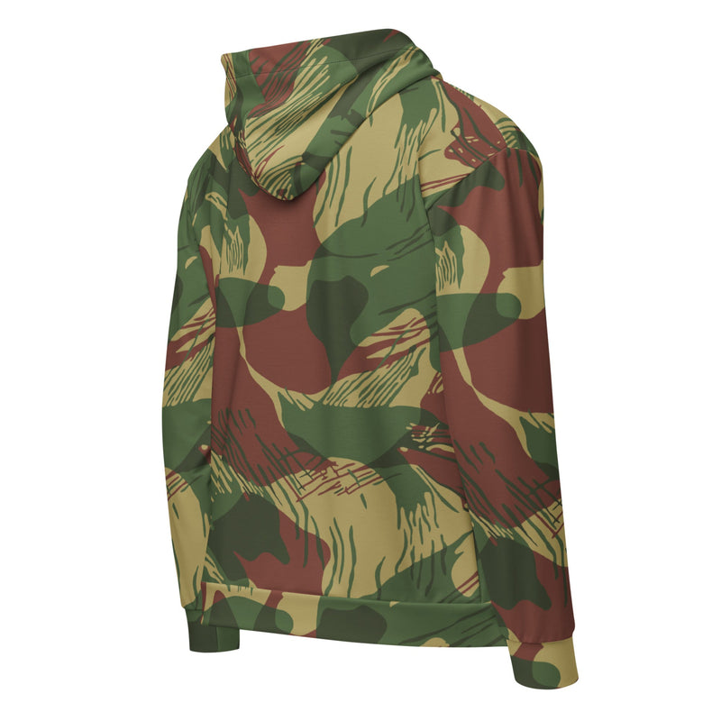 Brushstroke Sunburst Rhodesian CAMO Unisex Zip Hoodie