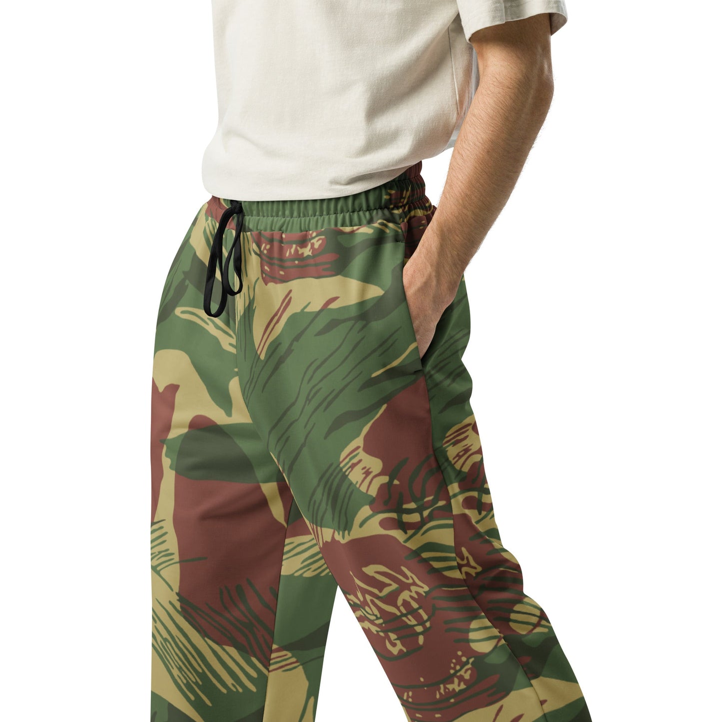 Rhodesian Brushstroke Sunburst CAMO Wide-leg joggers - Joggers