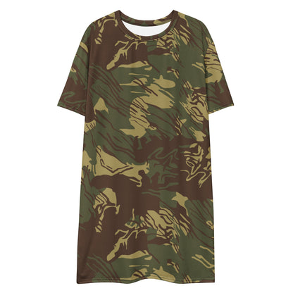 Rhodesian Brushstroke CAMO T-shirt dress - Womens T-Shirt Dress