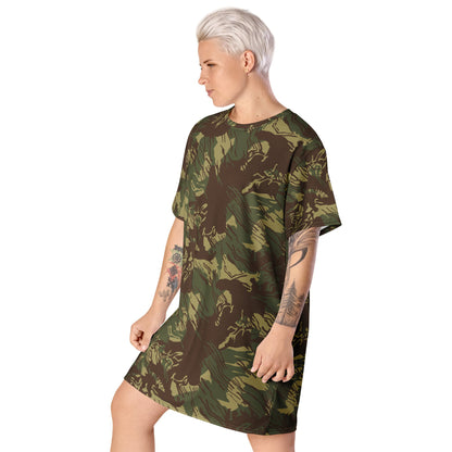 Rhodesian Brushstroke CAMO T-shirt dress - Womens T-Shirt Dresses