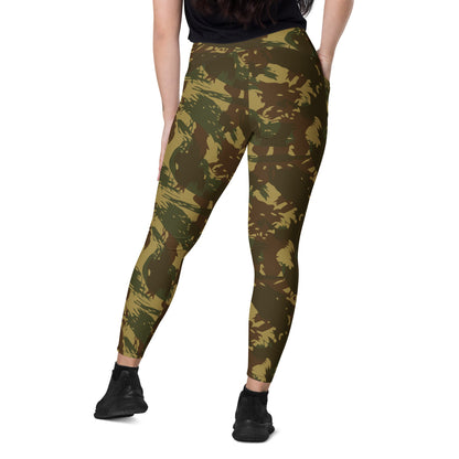 Rhodesian Brushstroke Transkei CAMO Leggings with pockets - Womens With Pockets