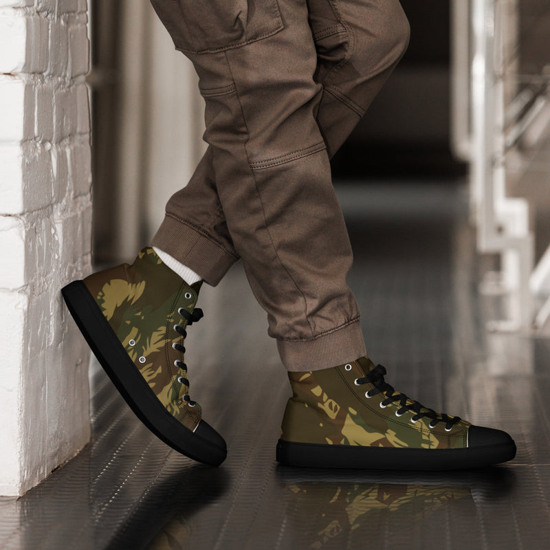 Brushstroke Transkei CAMO Mens High-Top Canvas Shoes - 5