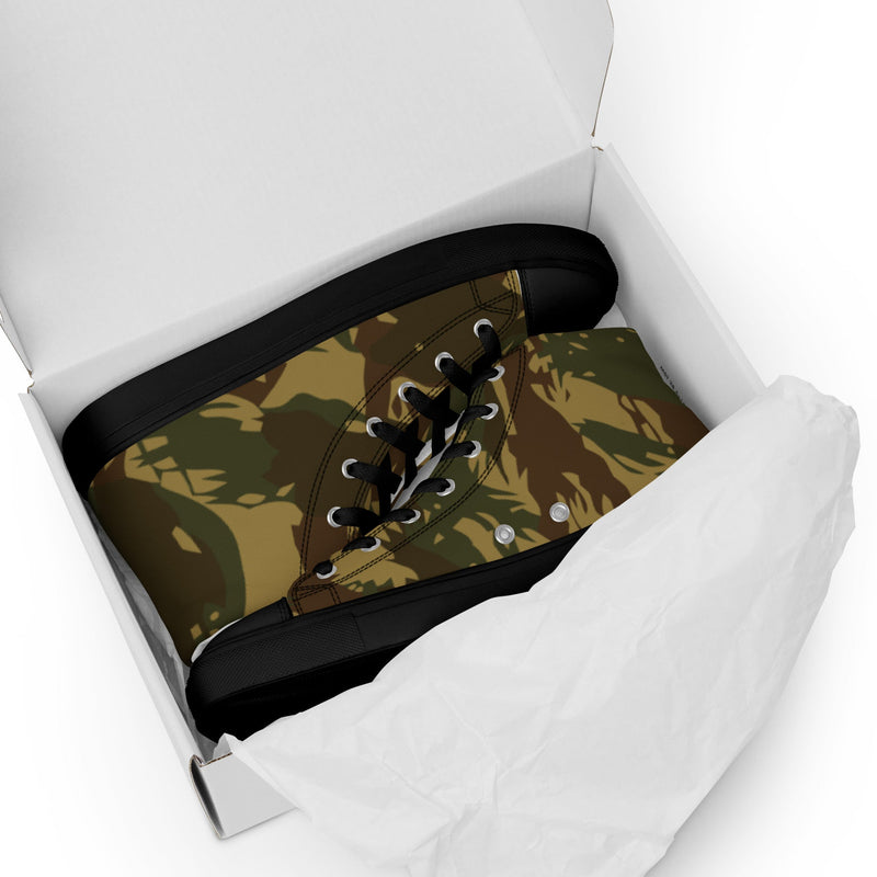 Brushstroke Transkei CAMO Mens High-Top Canvas Shoes